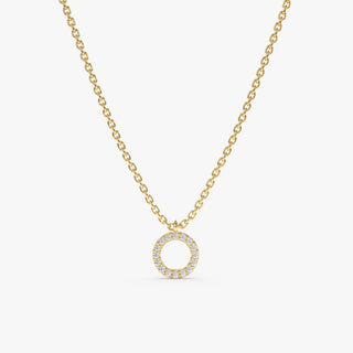 1.0 CT Round Bezel Solitaire Lab Grown Diamond Necklace