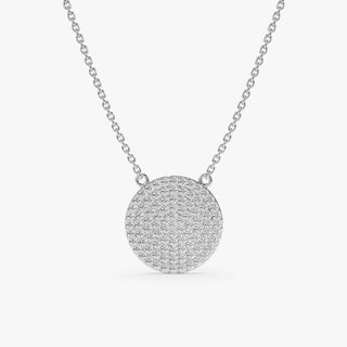1.0 CT Round Bezel Solitaire Lab Grown Diamond Necklace