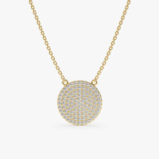 1.0 CT Round Bezel Solitaire Lab Grown Diamond Necklace