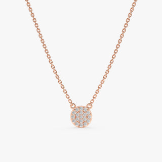 1.0 CT Round Bezel Solitaire Lab Grown Diamond Necklace