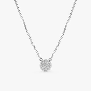 1.0 CT Round Bezel Solitaire Lab Grown Diamond Necklace