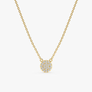 1.0 CT Round Bezel Solitaire Lab Grown Diamond Necklace