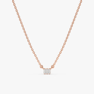 1.0 CT Round Bezel Solitaire Lab Grown Diamond Necklace