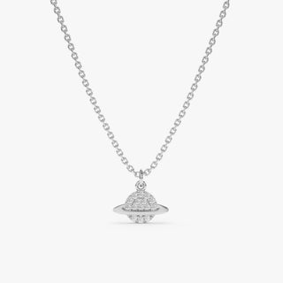 1.0 CT Round Bezel Solitaire Lab Grown Diamond Necklace
