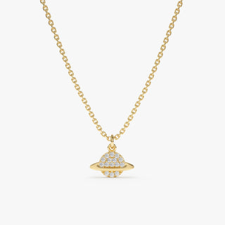 1.0 CT Round Bezel Solitaire Lab Grown Diamond Necklace