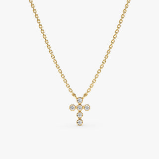 1.0 CT Round Bezel Solitaire Lab Grown Diamond Necklace