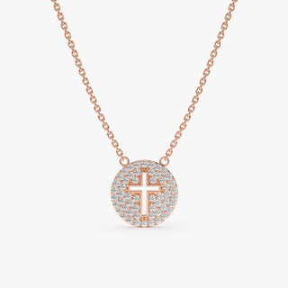 1.0 CT Round Bezel Solitaire Lab Grown Diamond Necklace