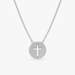 1.0 CT Round Bezel Solitaire Lab Grown Diamond Necklace