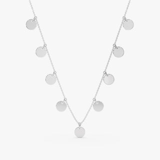 1.0 CT Round Bezel Solitaire Lab Grown Diamond Necklace