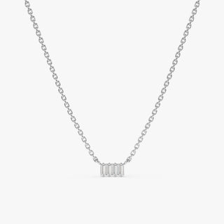 1.0 CT Round Bezel Solitaire Lab Grown Diamond Necklace
