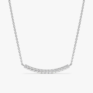 1.0 CT Round Bezel Solitaire Lab Grown Diamond Necklace