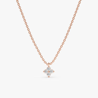 1.0 CT Round Bezel Solitaire Lab Grown Diamond Necklace