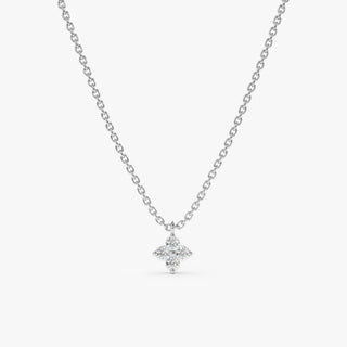 1.0 CT Round Bezel Solitaire Lab Grown Diamond Necklace