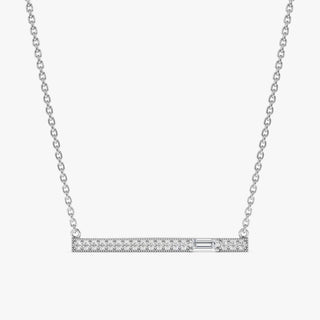 1.0 CT Round Bezel Solitaire Lab Grown Diamond Necklace