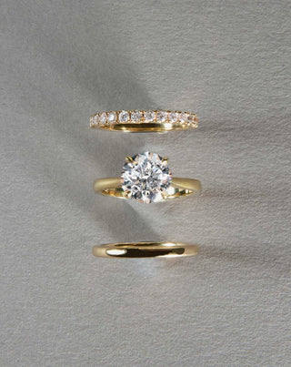 Emerald Pave Engagement Ring – 1 CT Lab Grown Diamond