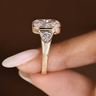 Cushion Hidden Halo Lab Grown Diamond Engagement Ringg