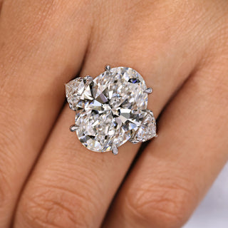 Cushion Hidden Halo Lab Grown Diamond Engagement Ring
