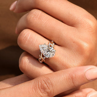 Cushion Hidden Halo Lab Grown Diamond Engagement Ring