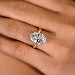 Cushion Hidden Halo Lab Grown Diamond Engagement Ring