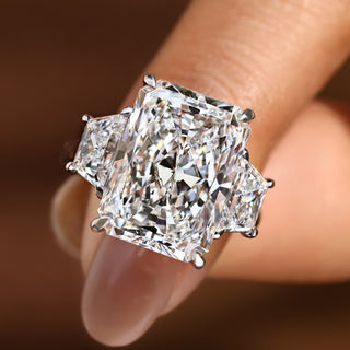 Cushion Hidden Halo Lab Grown Diamond Engagement Ring