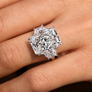 Cushion Hidden Halo Lab Grown Diamond Engagement Ring