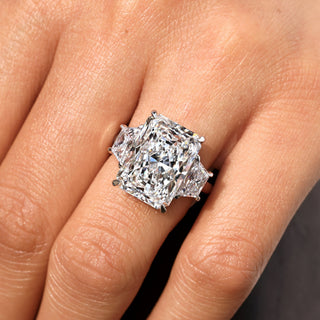 Cushion Hidden Halo Lab Grown Diamond Engagement Ring