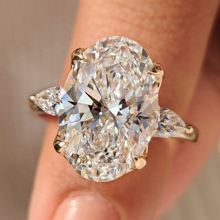 Cushion Hidden Halo Lab Grown Diamond Engagement Ring