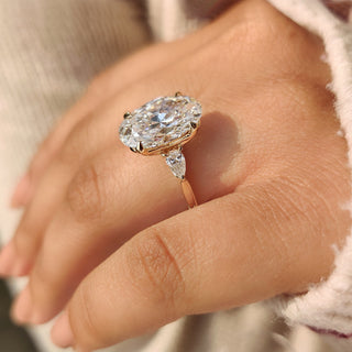 Cushion Hidden Halo Lab Grown Diamond Engagement Ring
