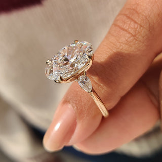 Cushion Hidden Halo Lab Grown Diamond Engagement Ring