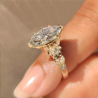 Cushion Hidden Halo Lab Grown Diamond Engagement Ring