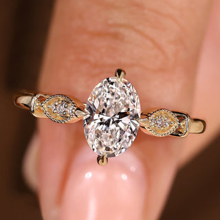 Cushion Hidden Halo Lab Grown Diamond Engagement Ring