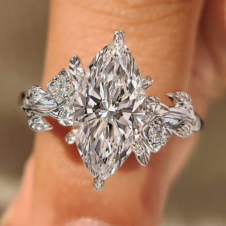 Cushion Hidden Halo Lab Grown Diamond Engagement Ring