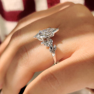 Cushion Hidden Halo Lab Grown Diamond Engagement Ring