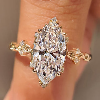Cushion Hidden Halo Lab Grown Diamond Engagement Ring