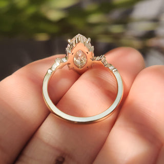 Cushion Hidden Halo Lab Grown Diamond Engagement Ring
