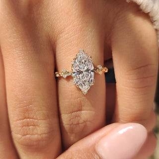 Cushion Hidden Halo Lab Grown Diamond Engagement Ring