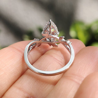 Cushion Hidden Halo Lab Grown Diamond Engagement Ring