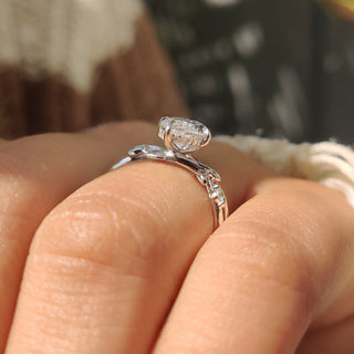 Cushion Hidden Halo Lab Grown Diamond Engagement Ring