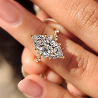 Cushion Hidden Halo Lab Grown Diamond Engagement Ring