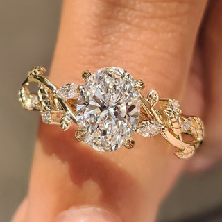 Cushion Hidden Halo Lab Grown Diamond Engagement Ring