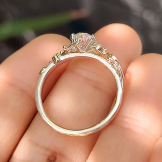 Cushion Hidden Halo Lab Grown Diamond Engagement Ring