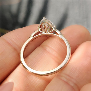 Cushion Hidden Halo Lab Grown Diamond Engagement Ring