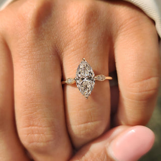 Cushion Hidden Halo Lab Grown Diamond Engagement Ring