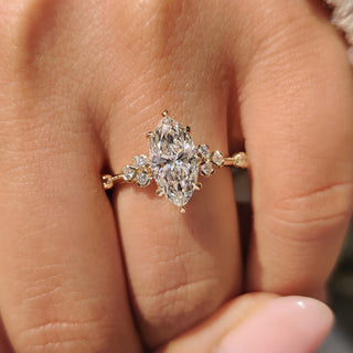 Cushion Hidden Halo Lab Grown Diamond Engagement Ring