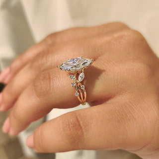 Cushion Hidden Halo Lab Grown Diamond Engagement Ring