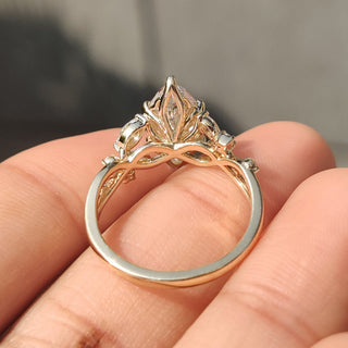 Cushion Hidden Halo Lab Grown Diamond Engagement Ring