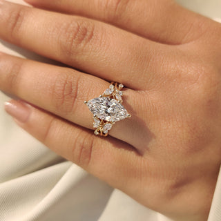 Cushion Hidden Halo Lab Grown Diamond Engagement Ring