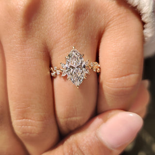 Cushion Hidden Halo Lab Grown Diamond Engagement Ring