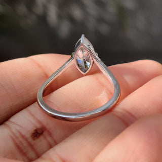 Cushion Hidden Halo Lab Grown Diamond Engagement Ring