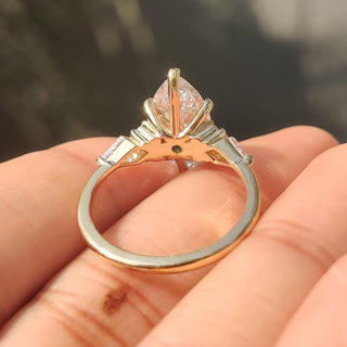Cushion Hidden Halo Lab Grown Diamond Engagement Ring
